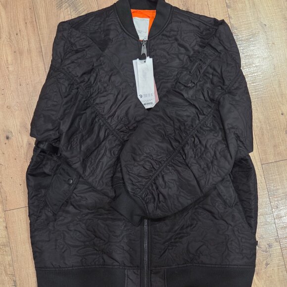 Alpha Industries Women's Camo Quilted Belted MA-1 Bomber Jacket - Picture 3 of 5